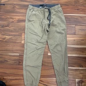 mens medium khaki joggers. Like new